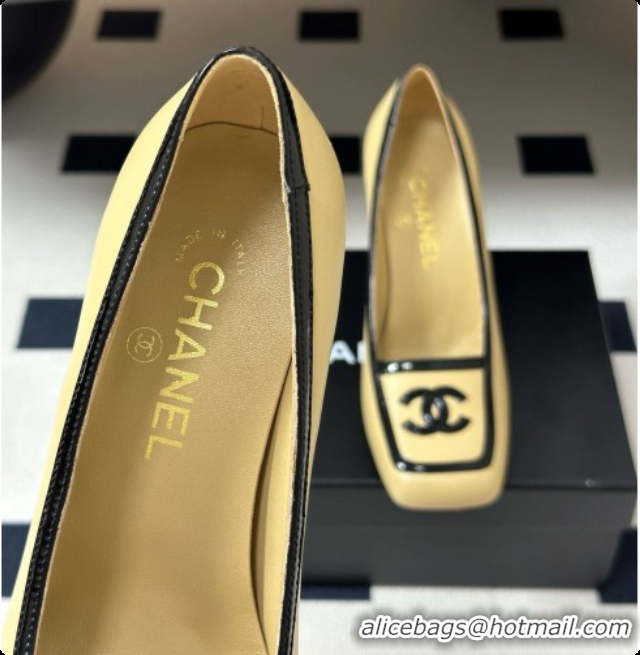 Good Looking Chanel Lambskin & Patent Calfskin Pump G47518 Beige 2026
