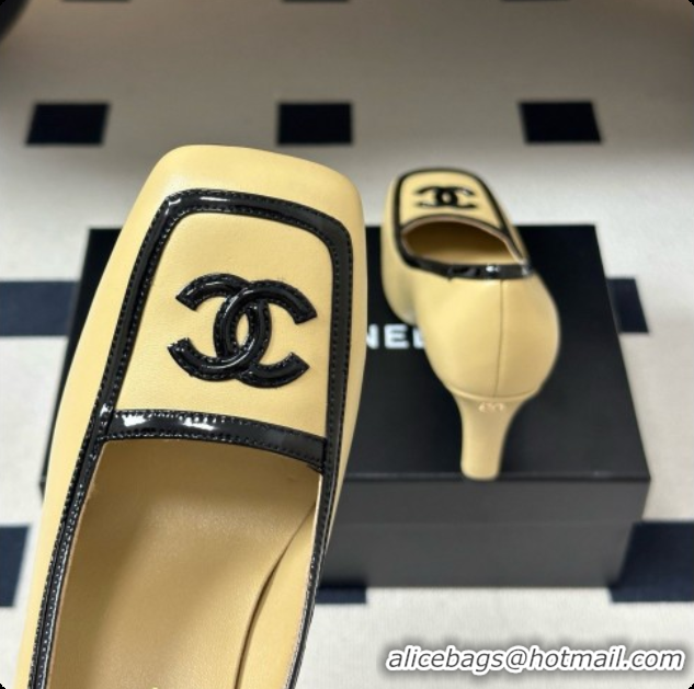 Good Looking Chanel Lambskin & Patent Calfskin Pump G47518 Beige 2026