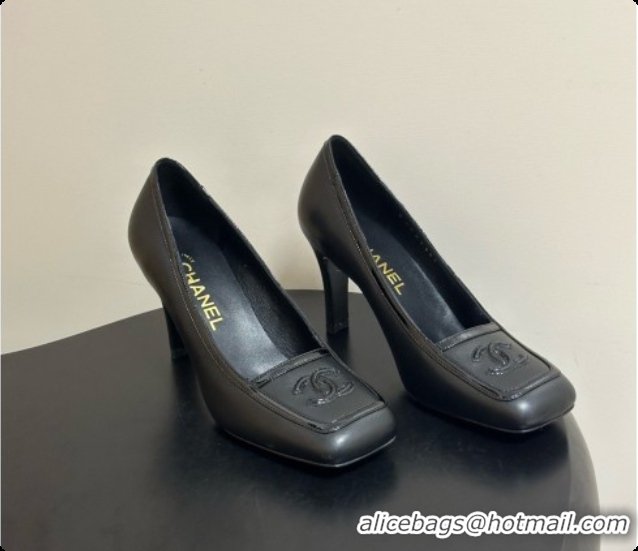 Big Discount Chanel Lambskin & Patent Calfskin Pump G47518 Black 2026