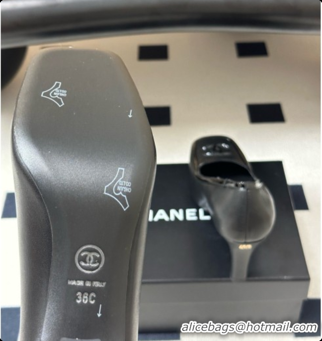 Big Discount Chanel Lambskin & Patent Calfskin Pump G47518 Black 2026