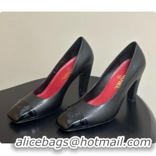 Stylish Chanel Lambskin & Patent Calfskin Pump CH081561 Black 2026
