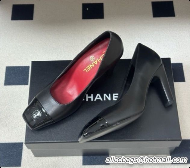 Stylish Chanel Lambskin & Patent Calfskin Pump CH081561 Black 2026