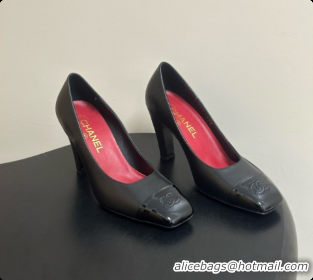 Stylish Chanel Lambskin & Patent Calfskin Pump CH081561 Black 2026