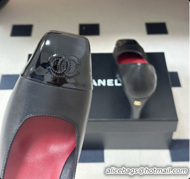 Stylish Chanel Lambskin & Patent Calfskin Pump CH081561 Black 2026