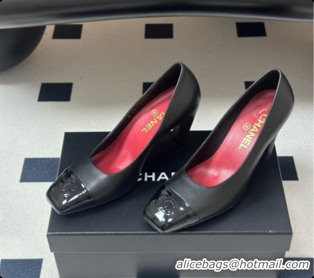 Stylish Chanel Lambskin & Patent Calfskin Pump CH081561 Black 2026