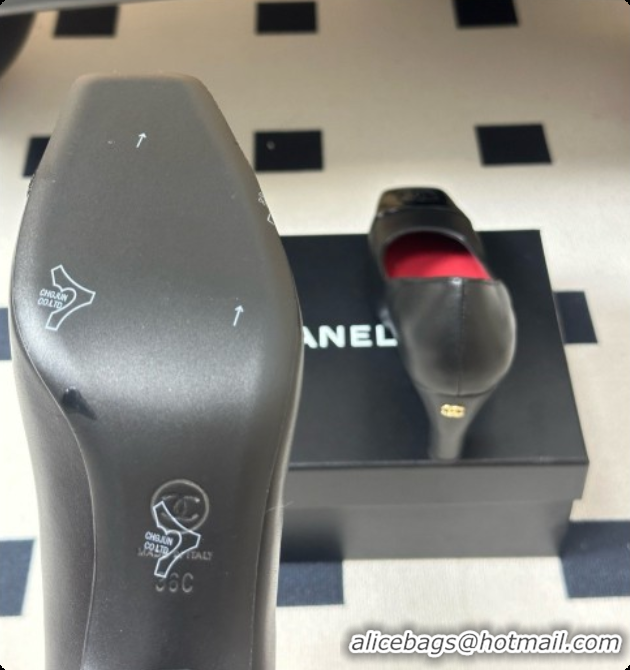 Stylish Chanel Lambskin & Patent Calfskin Pump CH081561 Black 2026