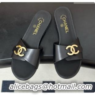 Unique Style Chanel Calfskin Mules G47558 Black 2026