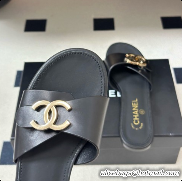 Unique Style Chanel Calfskin Mules G47558 Black 2026