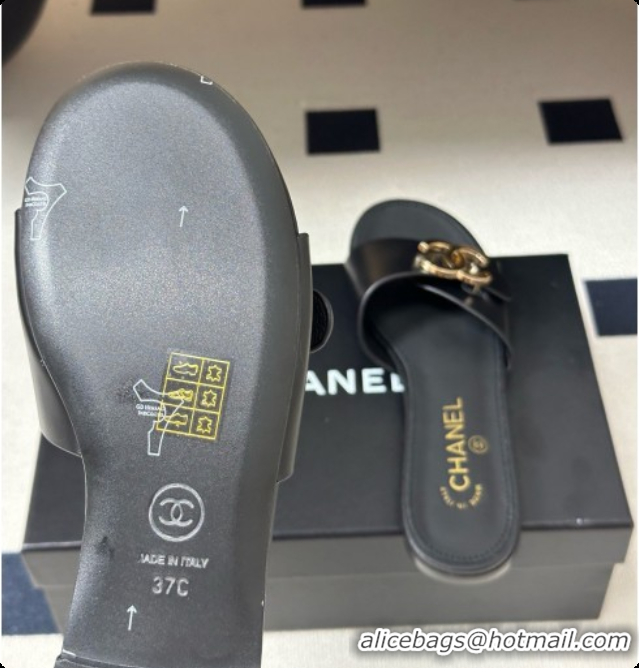 Unique Style Chanel Calfskin Mules G47558 Black 2026