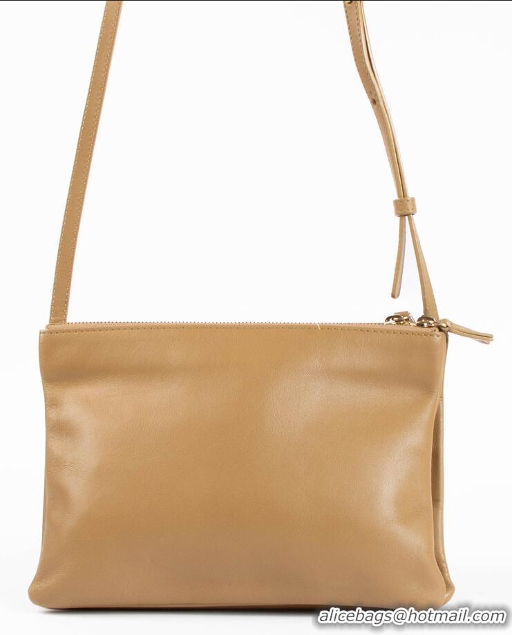 Top Grade Celine Large Trio Crossbody Bag In Lambskin C11954 Camel