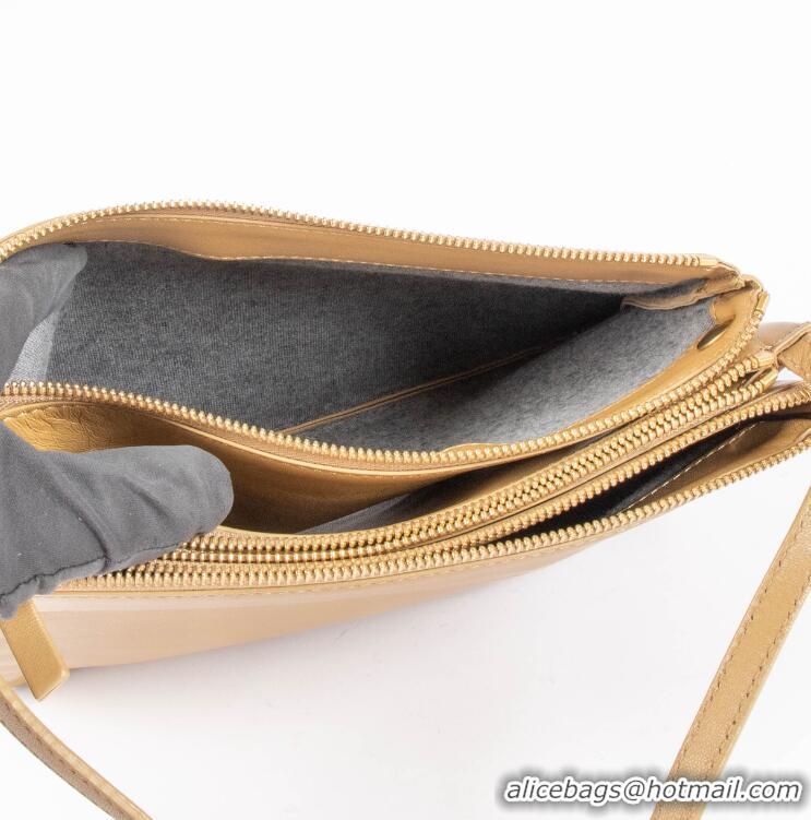 Top Grade Celine Large Trio Crossbody Bag In Lambskin C11954 Camel