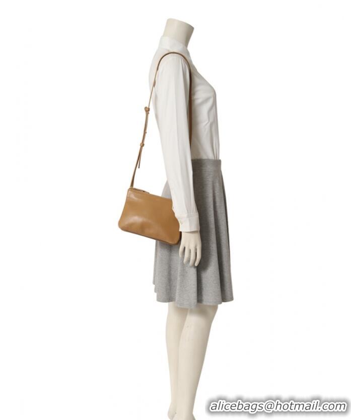 Top Grade Celine Large Trio Crossbody Bag In Lambskin C11954 Camel