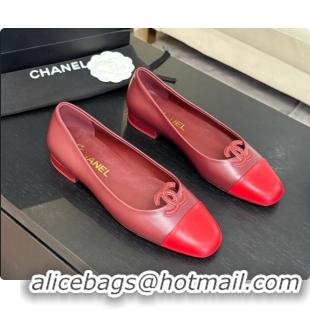 Hot Style Chanel Calfskin Ballet Flats G47478 Burgundy 2026