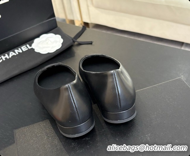 Purchase Chanel Calfskin Ballet Flats G47478 Black 2026