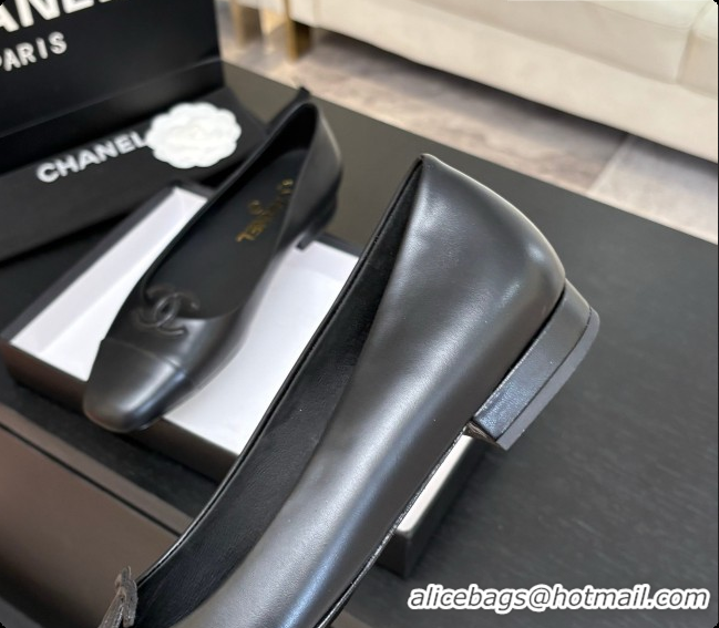 Purchase Chanel Calfskin Ballet Flats G47478 Black 2026