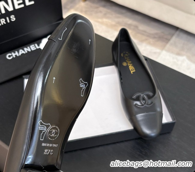 Purchase Chanel Calfskin Ballet Flats G47478 Black 2026