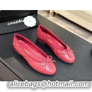 Most Popular Chanel Quilted Lambskin Ballet Flats Ballerinas G26250 Burgundy 2026