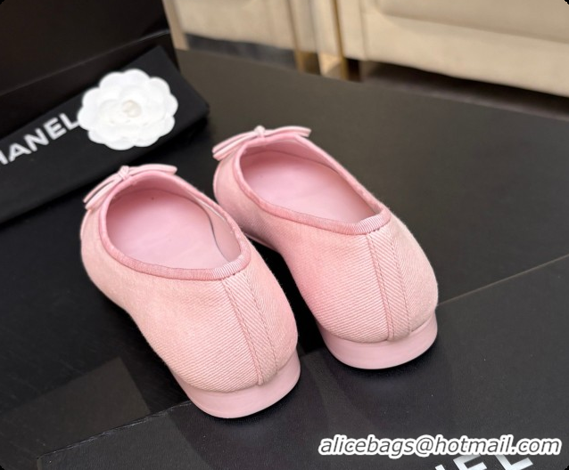 Luxurious Chanel Fabric Ballet Flats Ballerinas G26250 Pink 2026