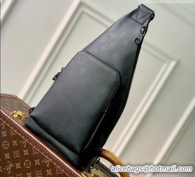 Grade Design Louis Vuitton Monogram Midnight Canvas Mens Duo Slingbag Bag M28399 Black 2026