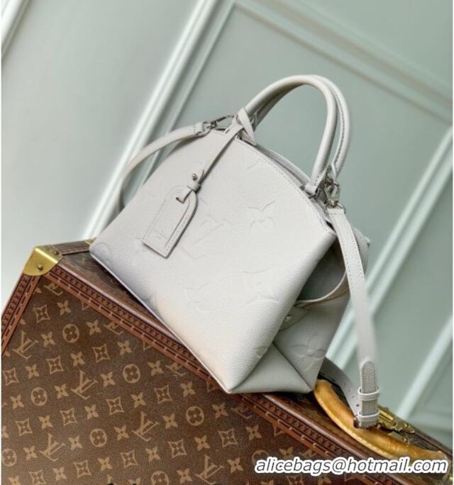 Luxury Discount Louis Vuitton Petit Palais Tote Bag in Monogram Leather M13803 Brume Grey 2026