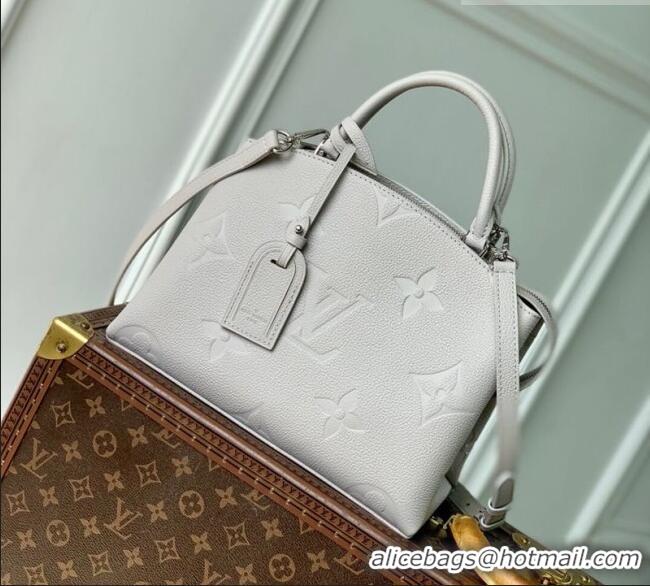 Luxury Discount Louis Vuitton Petit Palais Tote Bag in Monogram Leather M13803 Brume Grey 2026