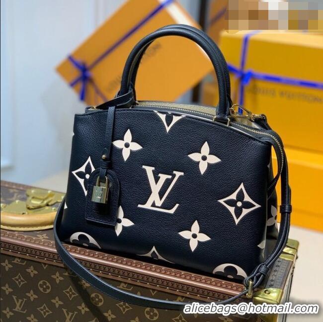 Trendy Design Louis Vuitton Petit Palais Tote Bag in Bi-Color Monogram Leather M58913 Black/Beige 2026