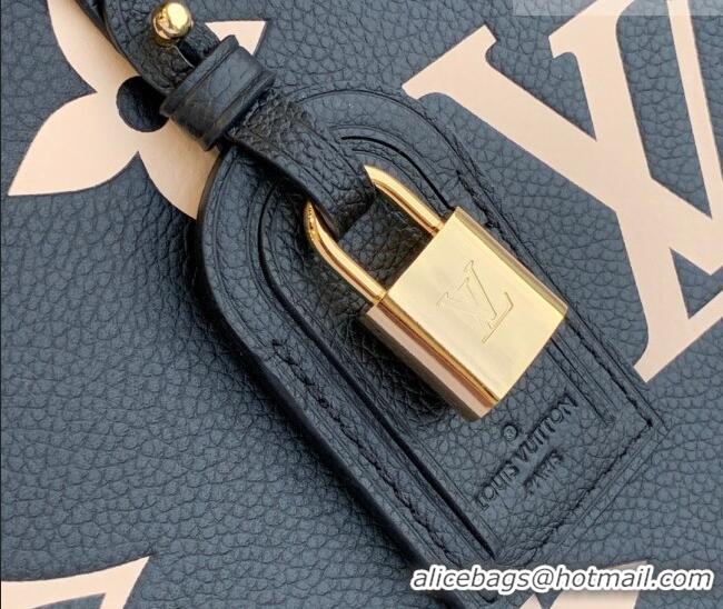 Trendy Design Louis Vuitton Petit Palais Tote Bag in Bi-Color Monogram Leather M58913 Black/Beige 2026