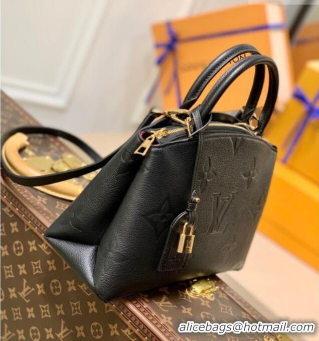 Best Price Louis Vuitton Petit Palais Tote Bag in Monogram Leather M58916 Black 2026