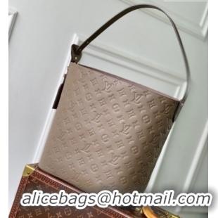 Best Price Louis Vuitton All In GM Bucket Bag in Smoke Grey Grained Monogram Leather M25823 2026