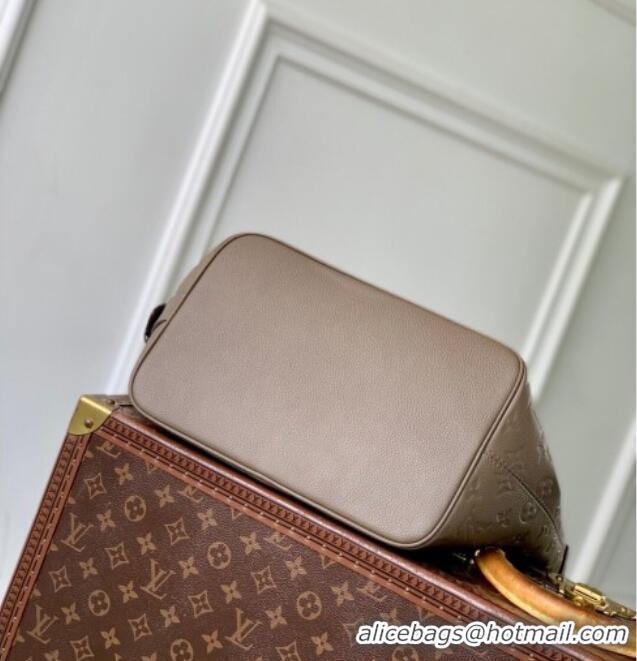 Best Price Louis Vuitton All In GM Bucket Bag in Smoke Grey Grained Monogram Leather M25823 2026