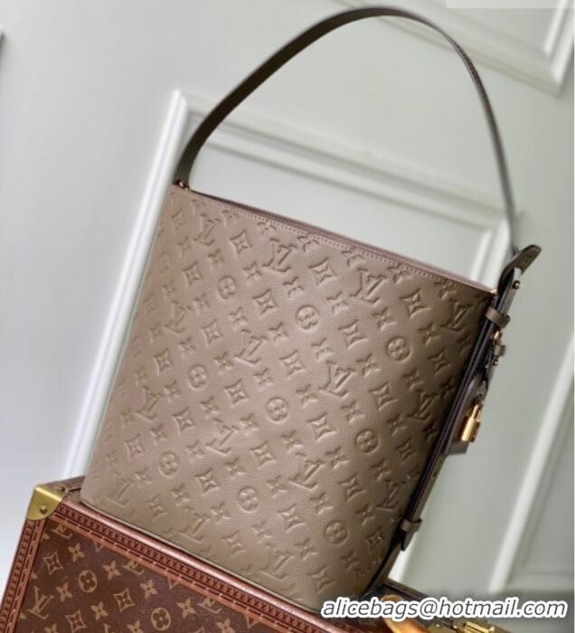 Best Price Louis Vuitton All In GM Bucket Bag in Smoke Grey Grained Monogram Leather M25823 2026