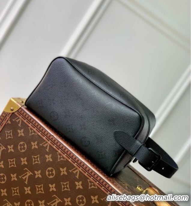 Classic Discount Louis Vuitton Locker Dopp Kit Clutch in Black Monogram Midnight Canvas M26810 2026