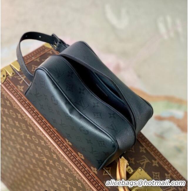 Classic Discount Louis Vuitton Locker Dopp Kit Clutch in Black Monogram Midnight Canvas M26810 2026