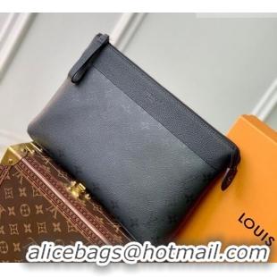 Well Crafted Louis Vuitton Pochette Voyage Souple Pouch in Monogram Midnight Canvas M26741 2026