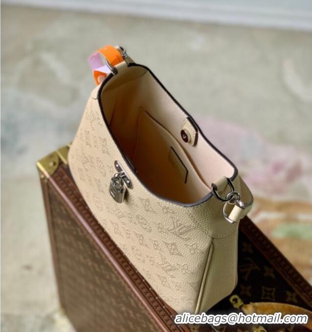 Big Discount Louis Vuitton All Around PM Bag in Perforated Mahina Leather M27336 Beige 2026