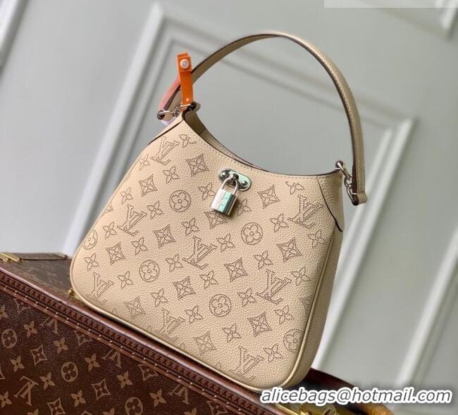 Big Discount Louis Vuitton All Around PM Bag in Perforated Mahina Leather M27336 Beige 2026