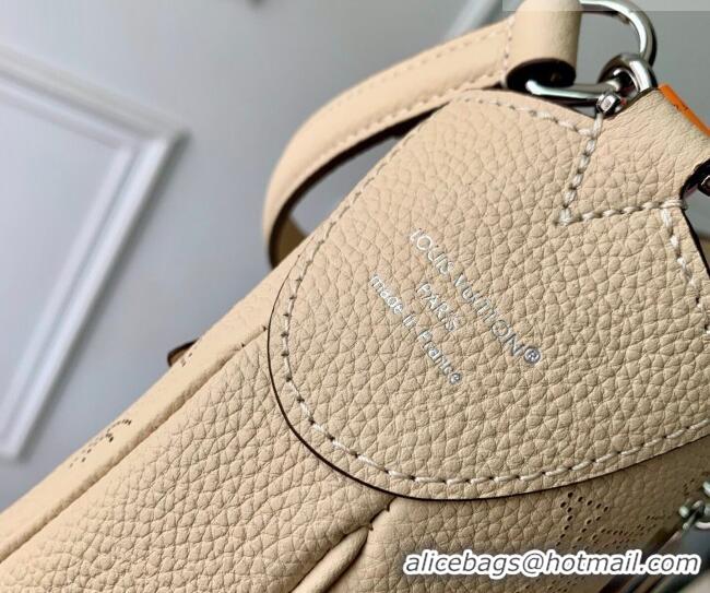 Big Discount Louis Vuitton All Around PM Bag in Perforated Mahina Leather M27336 Beige 2026