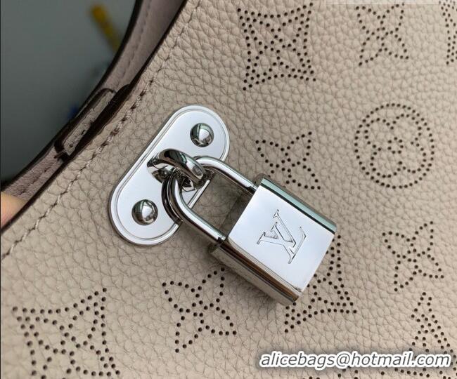 Top Grade Louis Vuitton All Around PM Bag in Perforated Mahina Leather M27336 Galet Grey 2026