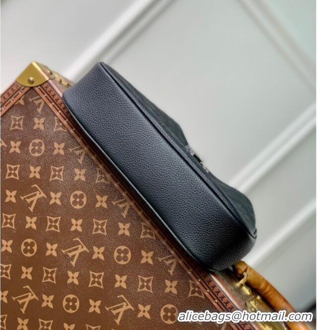 Well Crafted Louis Vuitton All Around PM Bag in Perforated Mahina Leather M27336 Black 2026