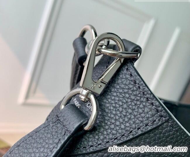Well Crafted Louis Vuitton All Around PM Bag in Perforated Mahina Leather M27336 Black 2026