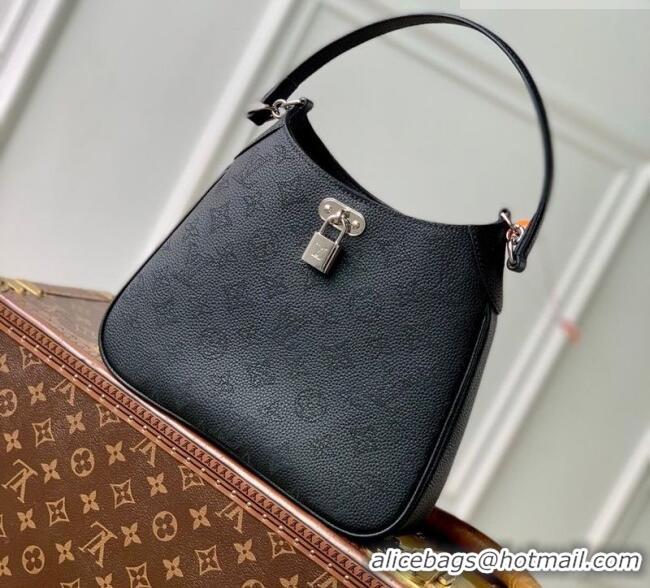 Well Crafted Louis Vuitton All Around PM Bag in Perforated Mahina Leather M27336 Black 2026
