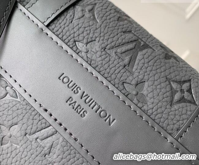 Top Grade Louis Vuitton Mens Christopher Messenger Bag in Black Taurillon Monogram Leather M28324 Black 2026