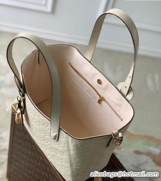 Best Price Louis Vuitton All In One PM Tote Bag in Crème White Monogram Leather M29337 2026