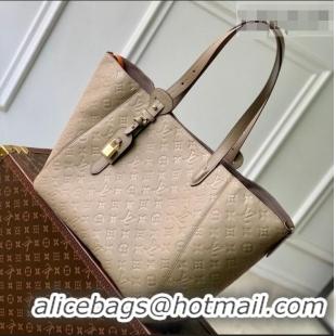Trendy Design Louis Vuitton All In One MM Tote Bag in Tourterelle Grey Monogram Leather M25889 2026