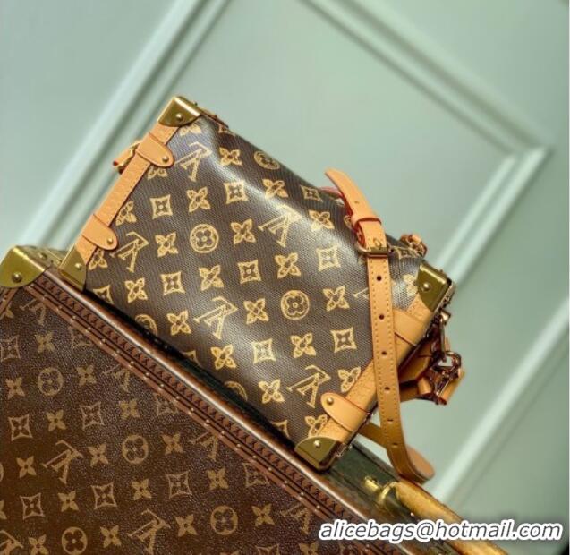 Well Crafted Louis Vuitton Side Trunk MM Bag in Dark Chocolate Monogram Origine Ebene M28386 2026