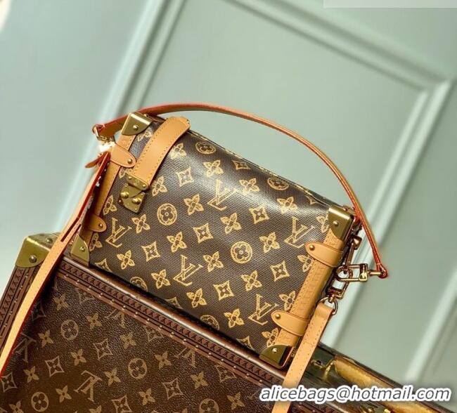 Well Crafted Louis Vuitton Side Trunk MM Bag in Dark Chocolate Monogram Origine Ebene M28386 2026