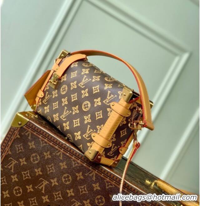 Well Crafted Louis Vuitton Side Trunk MM Bag in Dark Chocolate Monogram Origine Ebene M28386 2026