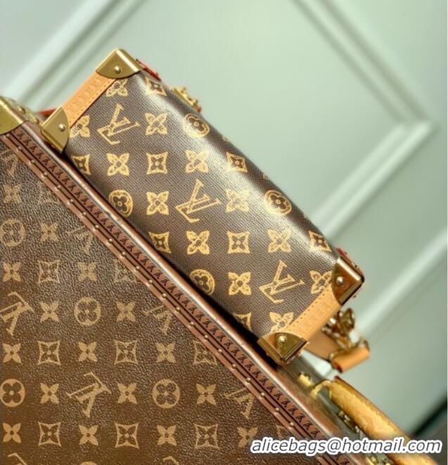 Well Crafted Louis Vuitton Side Trunk MM Bag in Dark Chocolate Monogram Origine Ebene M28386 2026