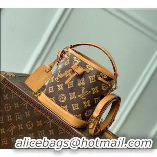 Best Price Louis Vuitton Nano Noé Bag in Dark Chocolate Monogram Origine Ebene M27699 2026