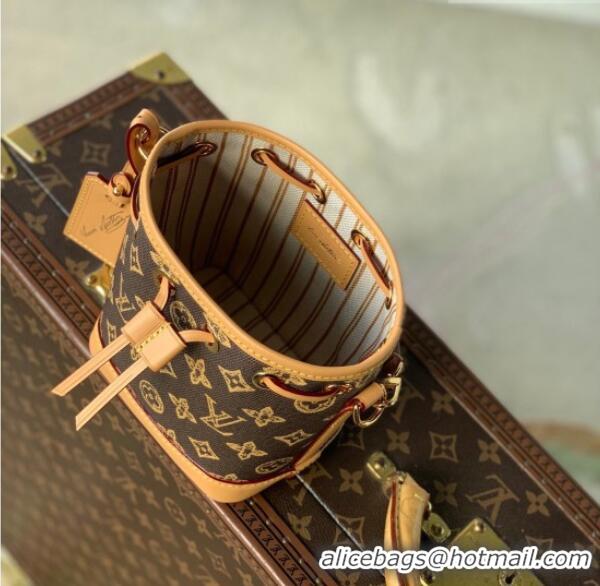 Best Price Louis Vuitton Nano Noé Bag in Dark Chocolate Monogram Origine Ebene M27699 2026
